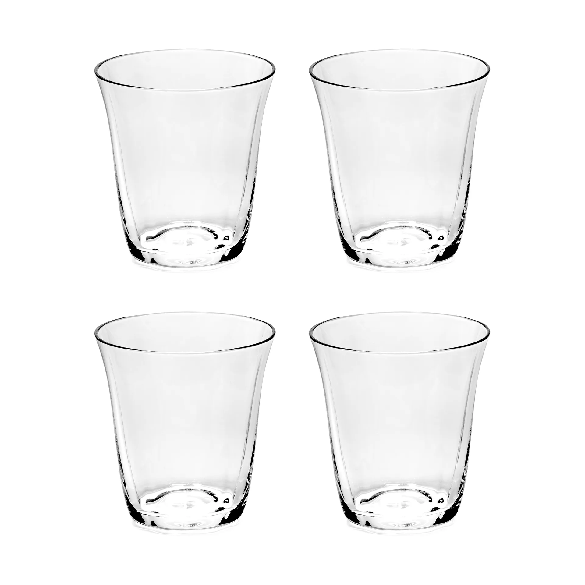 Silhouette dobbelt espressoglas 11 cl 4 stk, Clear Serax