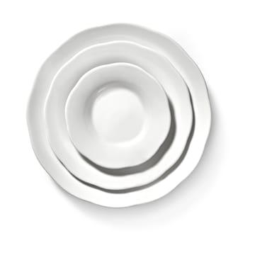 Silhouette dyb sidetallerken L Ø18,5 cm - White - Serax