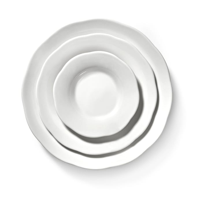 Silhouette dyb sidetallerken L Ø18,5 cm, White Serax