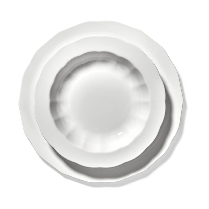 Silhouette dyb tallerken S Ø21,5 cm, White Serax