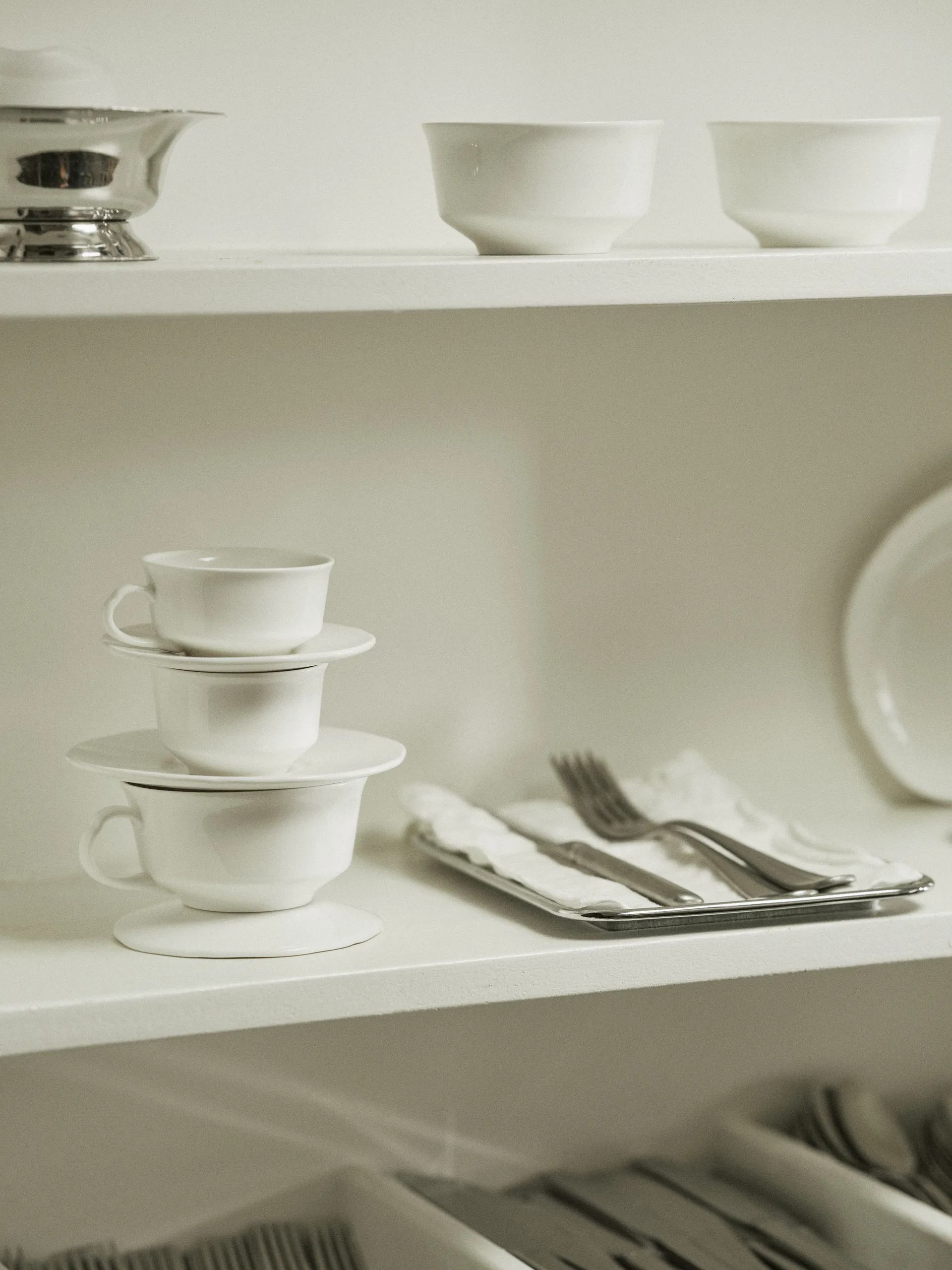 Silhouette espressokop 10 cl 4 stk, White Serax