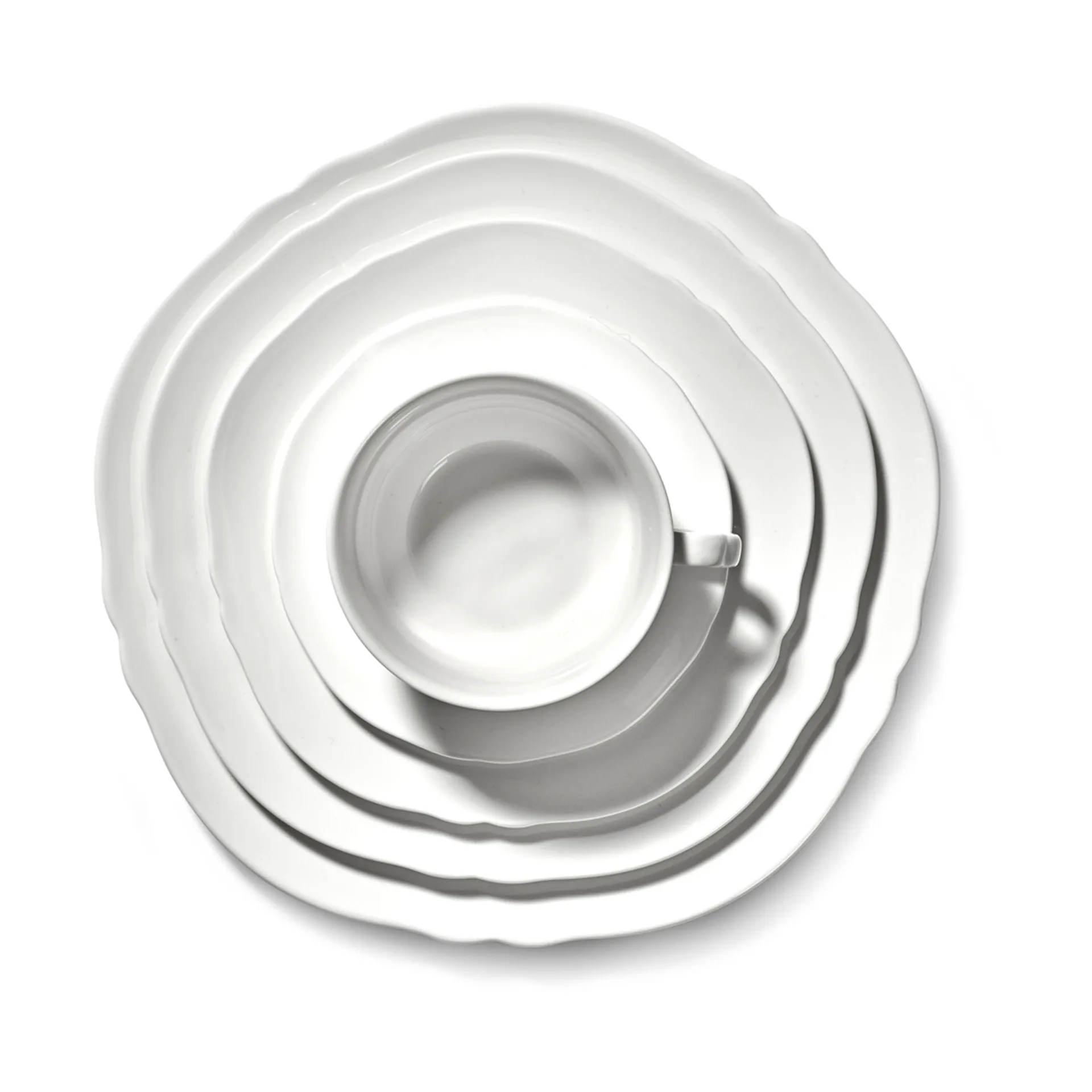 Silhouette kaffekop 19 cl 4 stk, White Serax