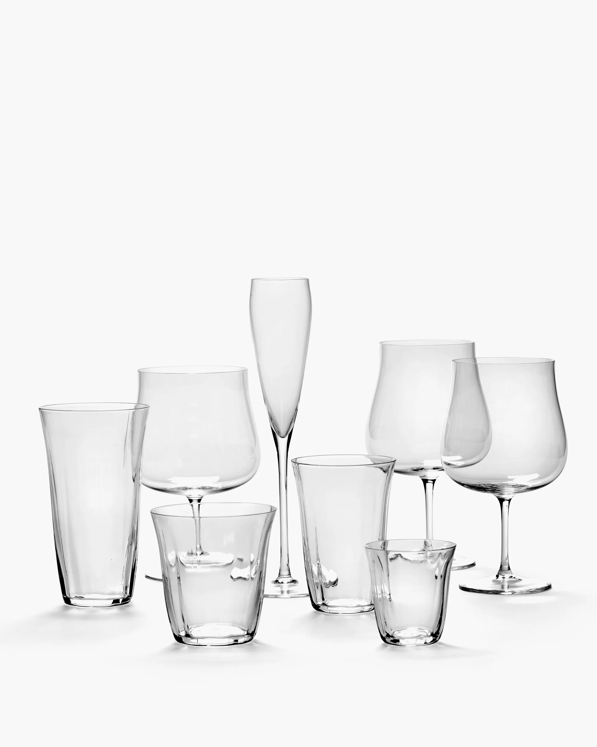 Silhouette longdrink glas 44 cl 4 stk, Clear Serax