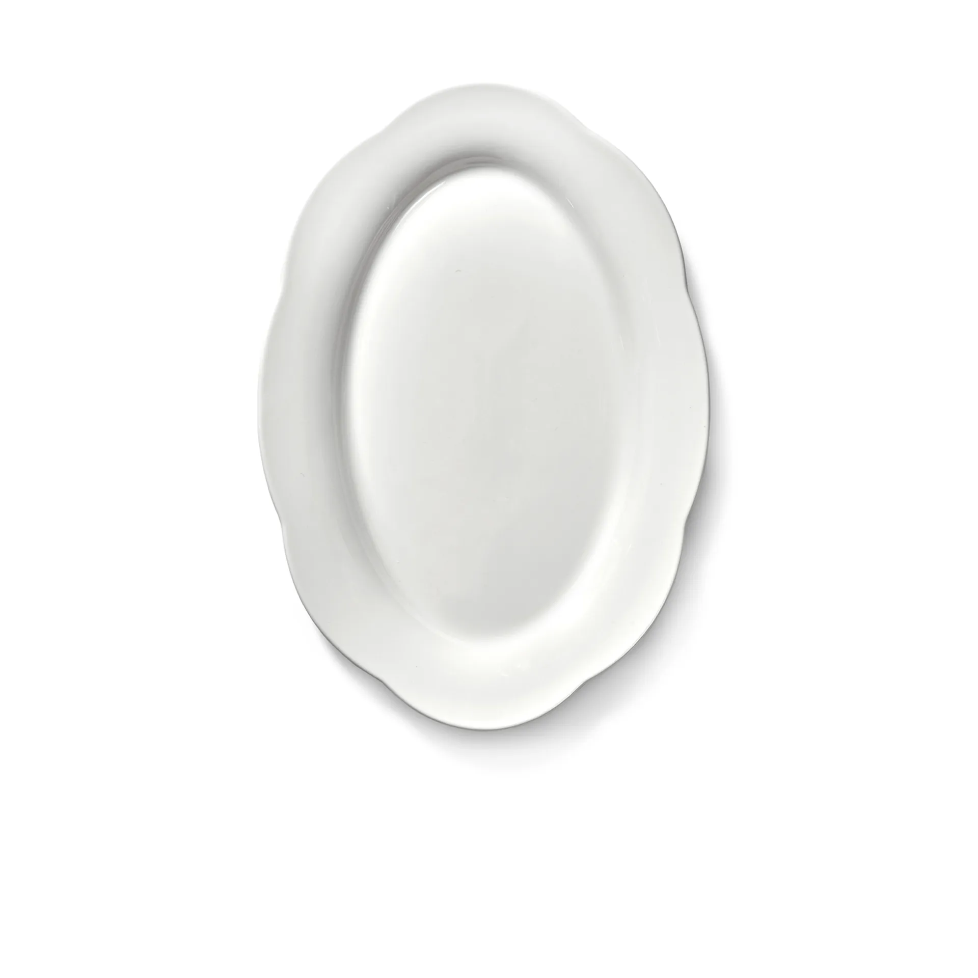 Silhouette oval dyb tallerken L 21x30 cm 2 stk, White Serax
