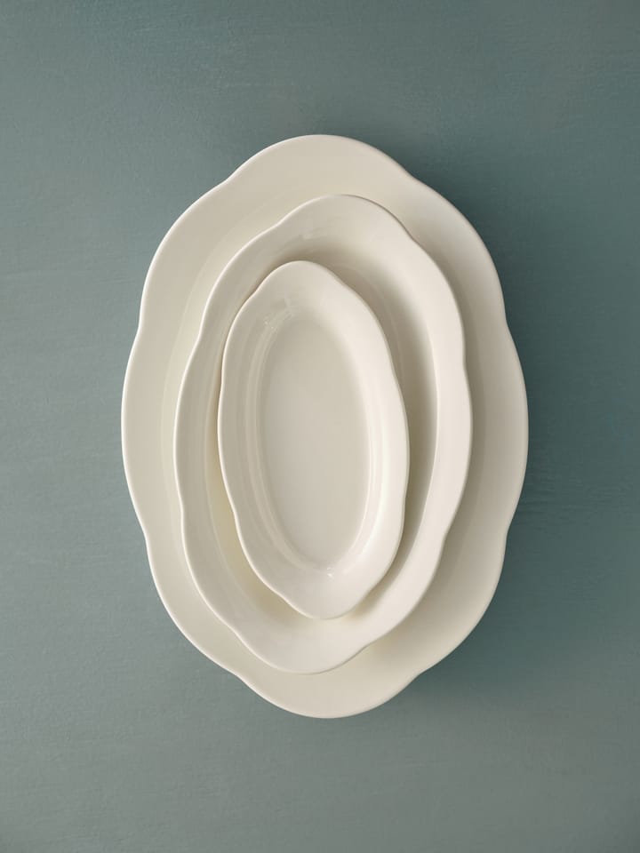 Silhouette oval dyb tallerken S 10x18,5 cm, White Serax