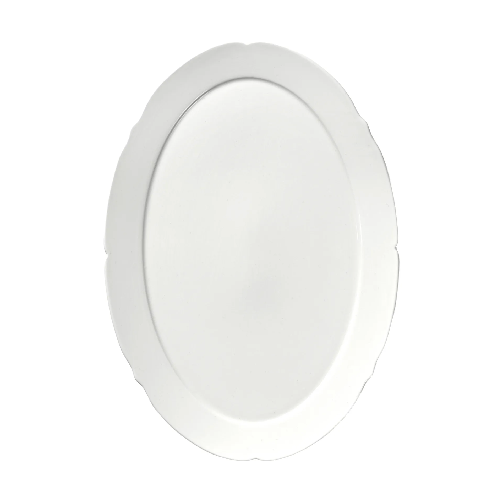 Silhouette oval tallerken L 21x30 cm 4 stk, White Serax