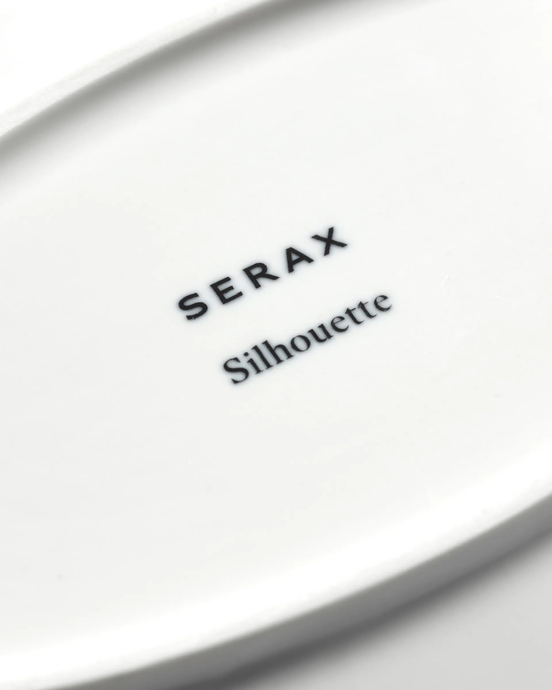 Silhouette oval tallerken L 21x30 cm 4 stk, White Serax