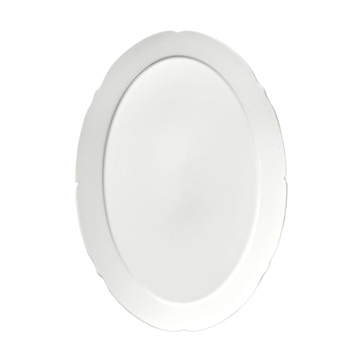 Silhouette oval tallerken L 21x30 cm, White Serax