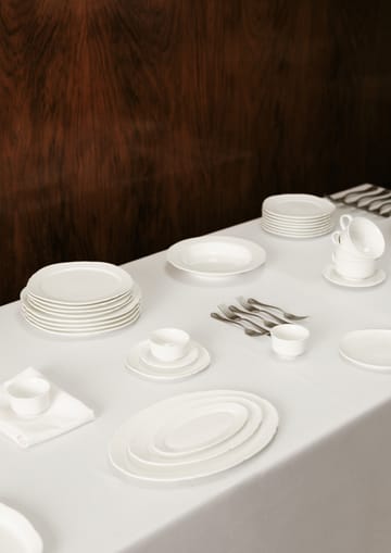 Silhouette oval tallerken L 21x30 cm - White - Serax