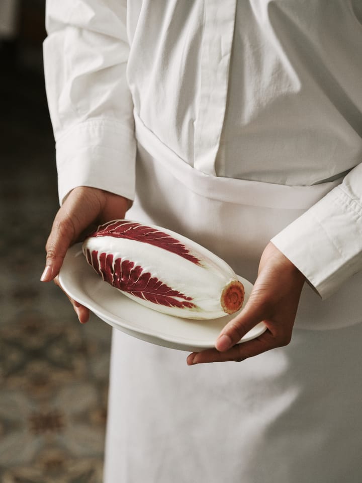 Silhouette oval tallerken M 15x24,5 cm 4 stk, White Serax