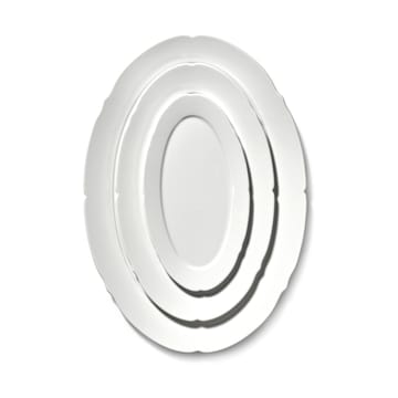 Silhouette oval tallerken M 15x24,5 cm 4 stk - White - Serax