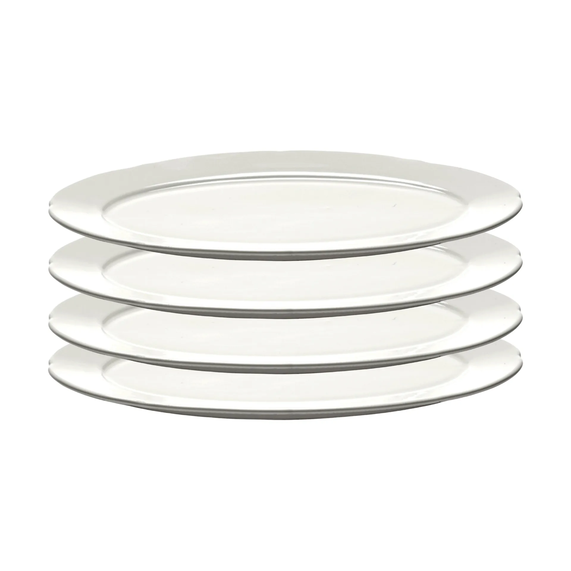 Silhouette oval tallerken S 10x18,5 cm 4 stk, White Serax