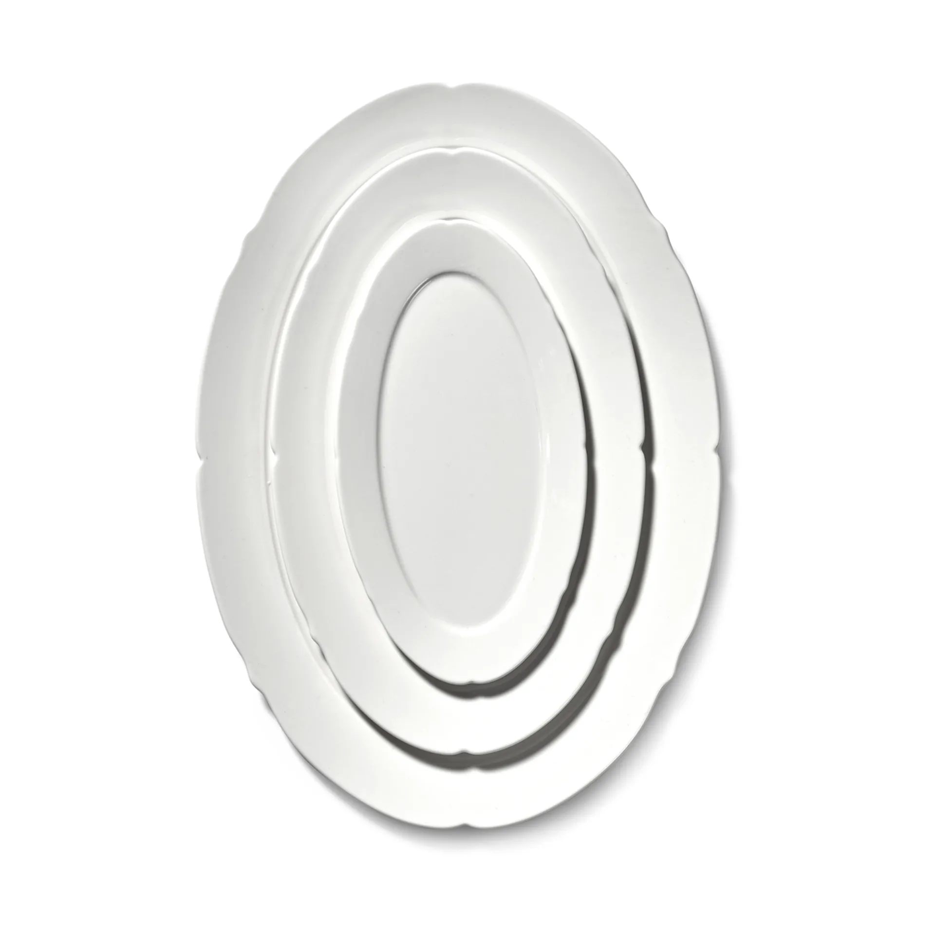 Silhouette oval tallerken S 10x18,5 cm 4 stk, White Serax