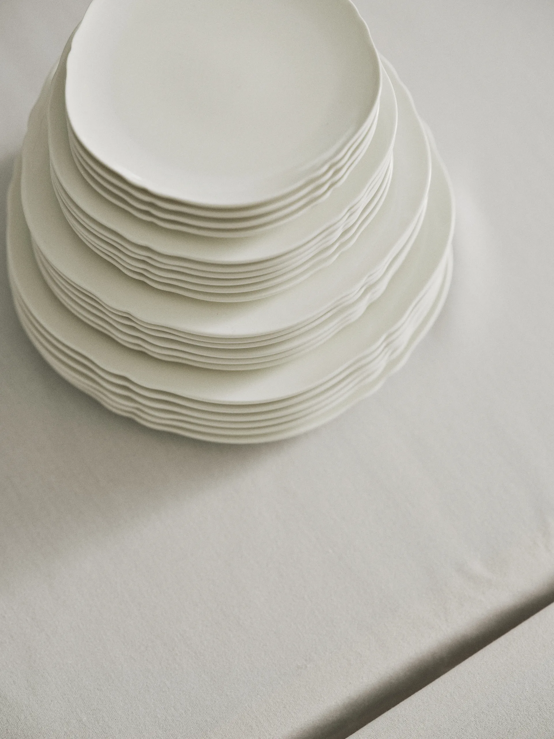 Silhouette tallerken L Ø26 cm 4 stk, White Serax