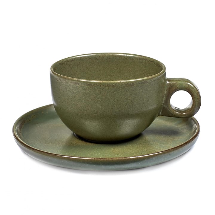 Surface cappuccinokop med underkop 23 cl - Camogreen - Serax