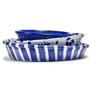 Table Nomade salatskål M - Hvid/Blå - Serax