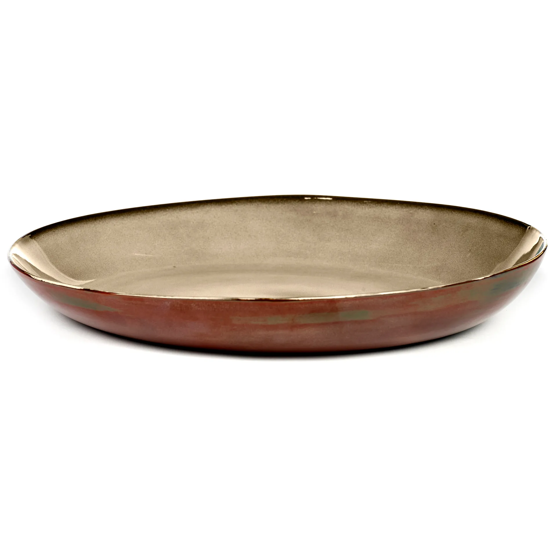 Terres de Rêves serveringsfad 35,5 cm, Misty grey/Rust Serax