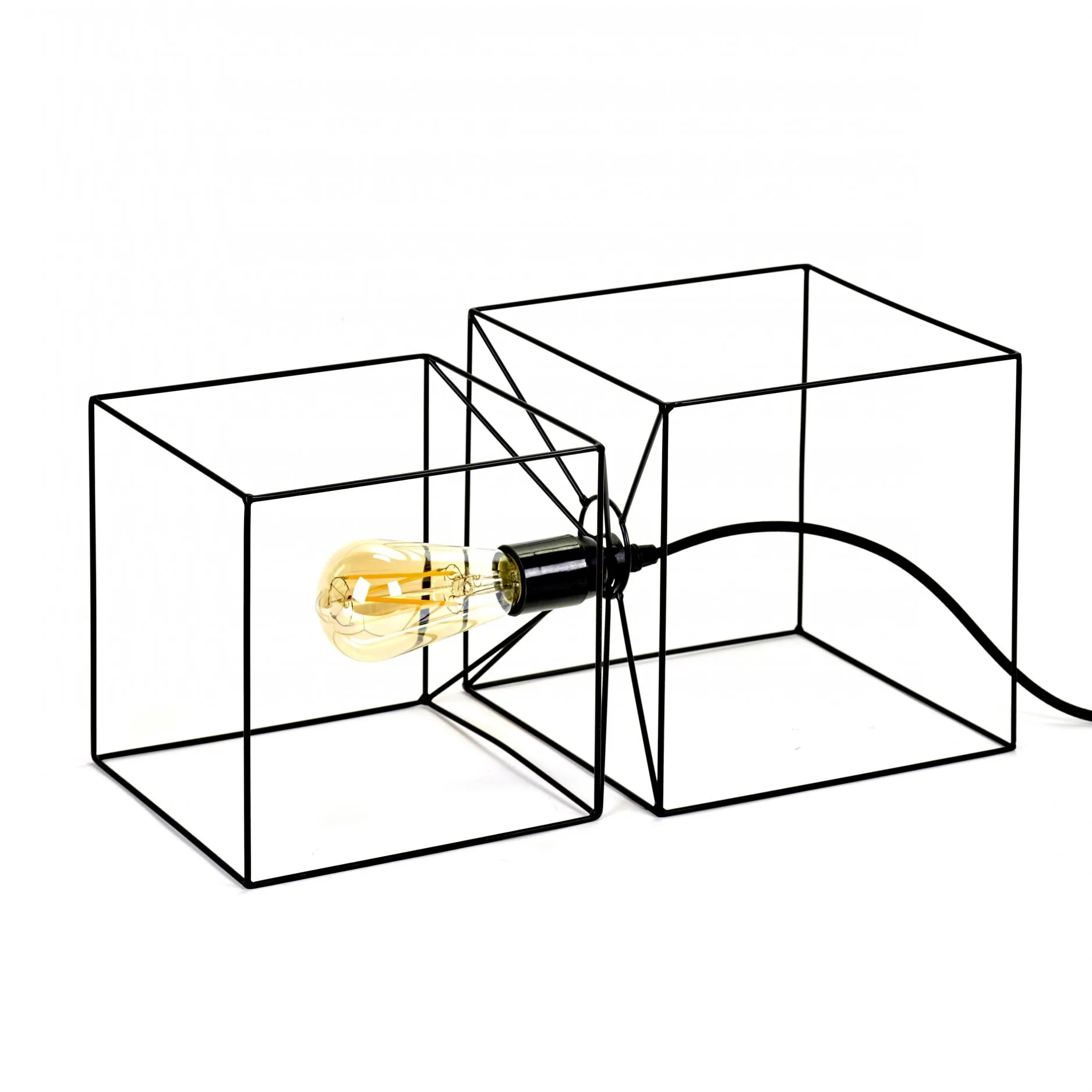 Trompe l'oeil bordlampe, Sort Serax