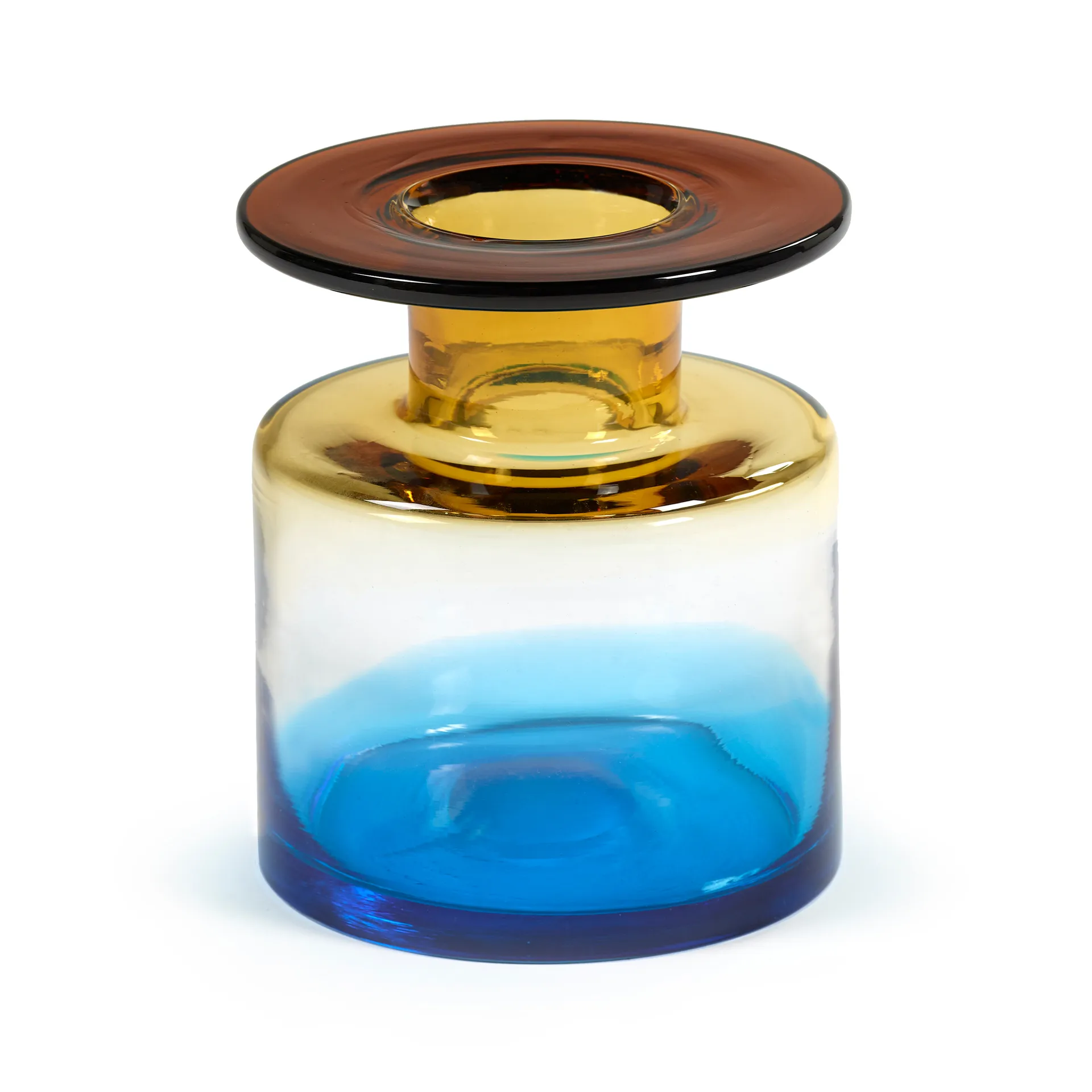 Wind & Fire vase 22 cm, Blue/Amber Serax