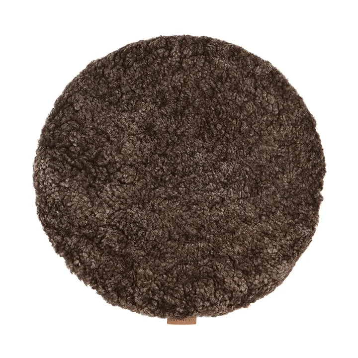 Jill stolesæde polstret - Cappuccino (brun), Ø36 cm - Shepherd of Sweden