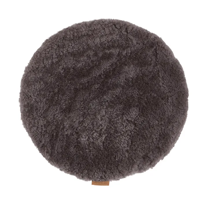 Jill stolesæde polstret - Carbon (grå), Ø36 cm - Shepherd of Sweden