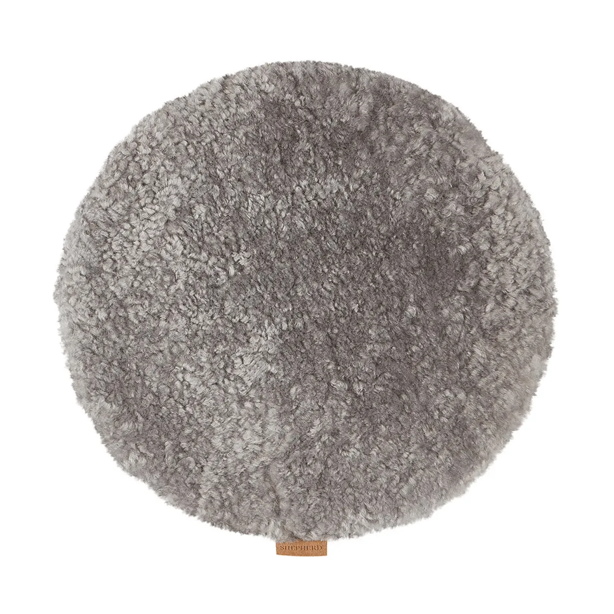 Jill stolesæde polstret, Granit (grå), Ø36 cm Shepherd of Sweden