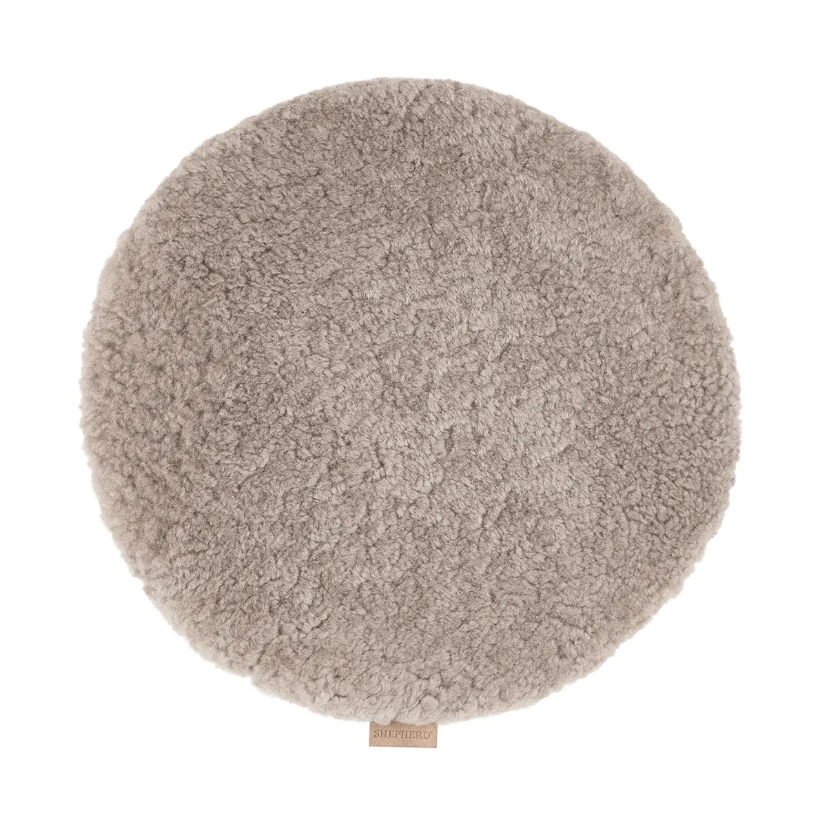 Jill stolesæde polstret, Stone (beige), Ø36 cm Shepherd of Sweden