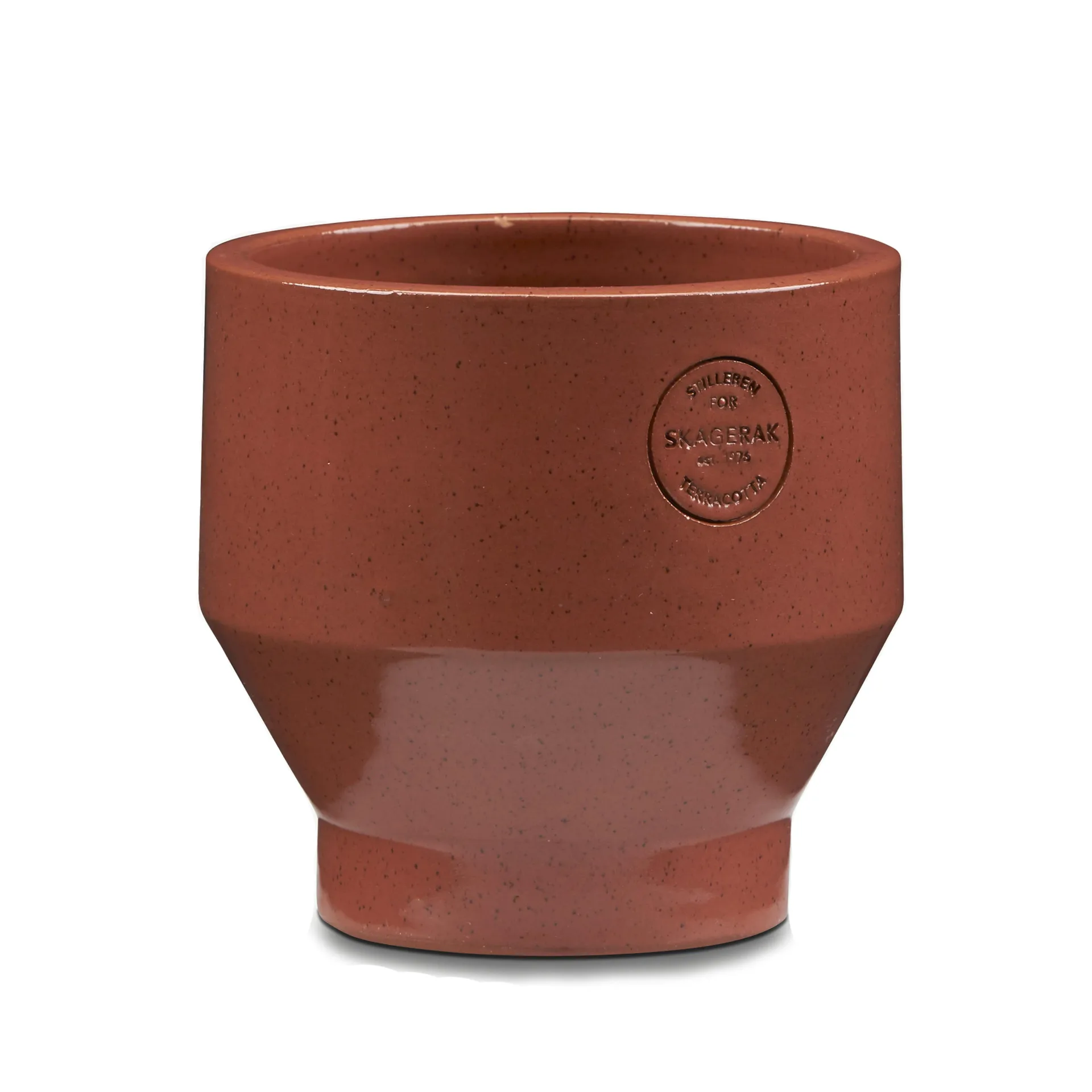 Edge urtepotte (indendørs) Ø15 cm, burned red (rød) Skagerak