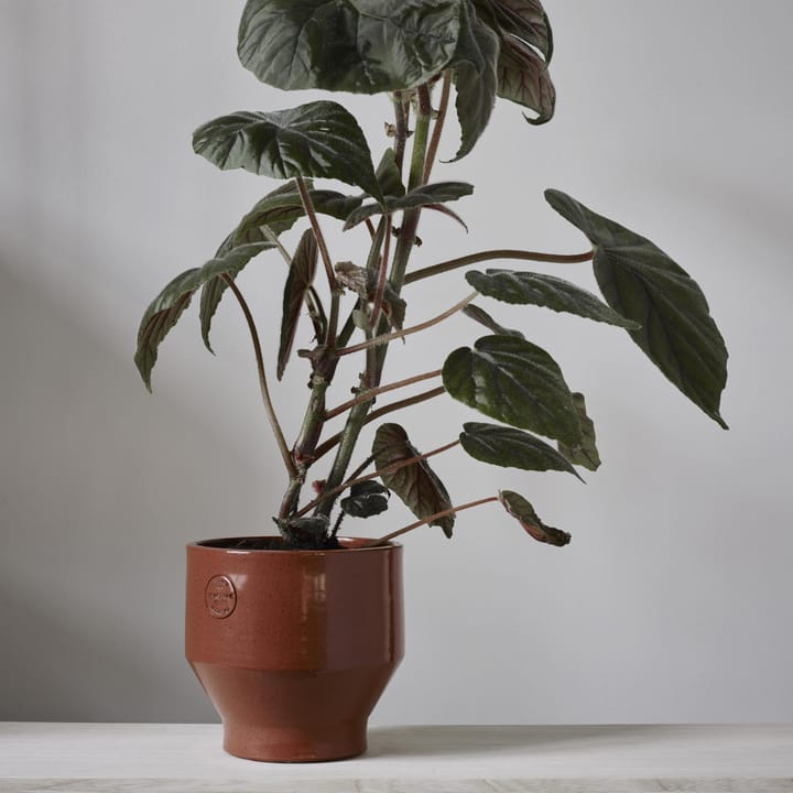 Edge urtepotte (indendørs) Ø15 cm, burned red (rød) Skagerak