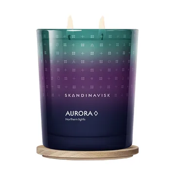 Aurora duftlys - 350 g, 2 væger - Skandinavisk