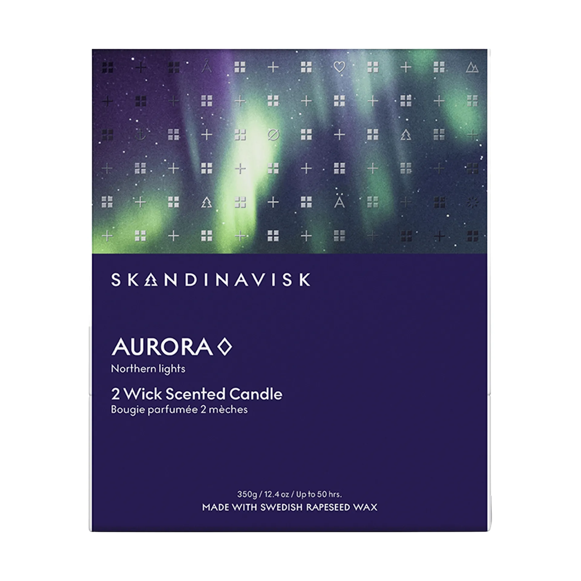 Aurora duftlys, 350 g, 2 væger Skandinavisk