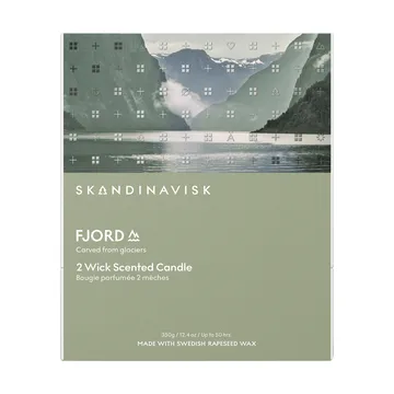 Fjord duftlys - 350 g, 2 væger - Skandinavisk