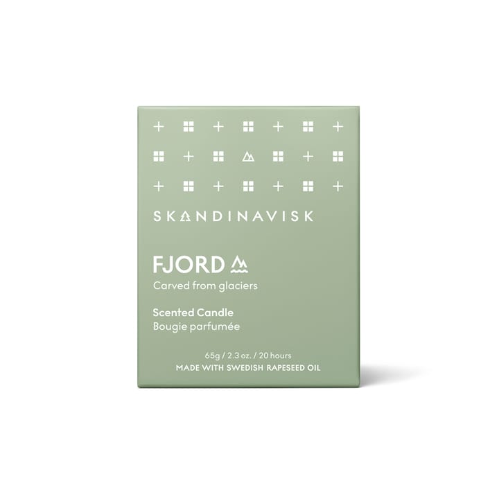 Fjord duftlys med låg, 65 g Skandinavisk
