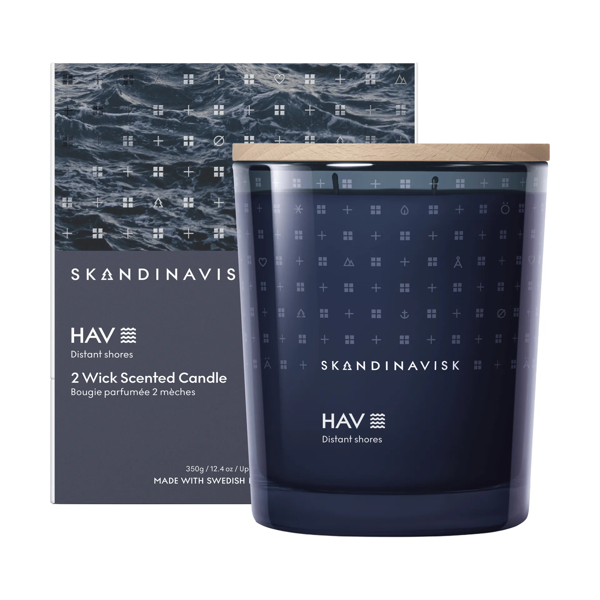 Hav duftlys, 350 g, 2 væger Skandinavisk