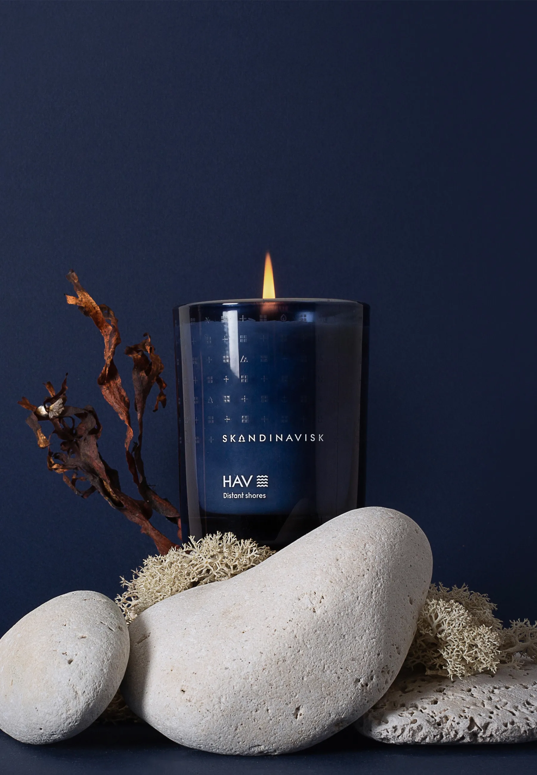 Hav duftlys med låg, 200 g Skandinavisk