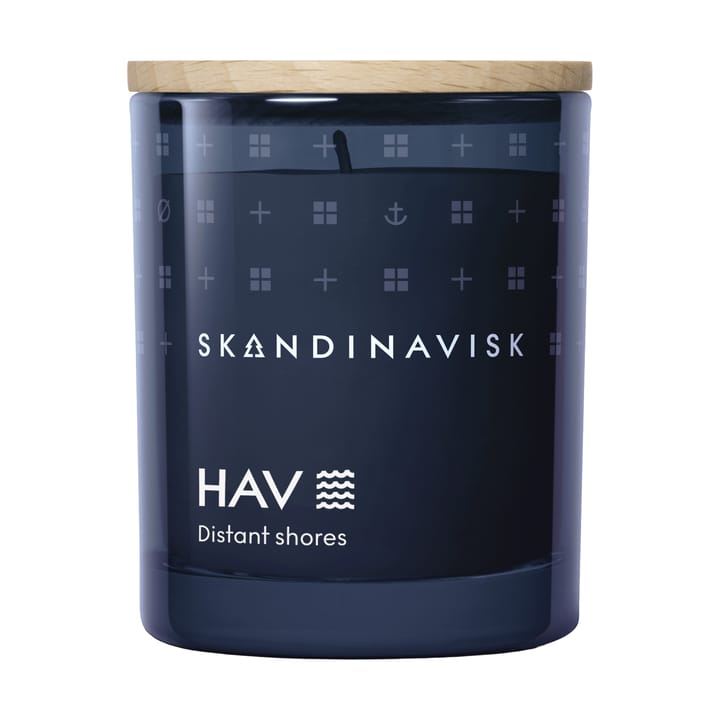 Hav duftlys med låg - 65 g - Skandinavisk