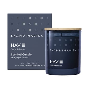 Hav duftlys med låg - 65 g - Skandinavisk