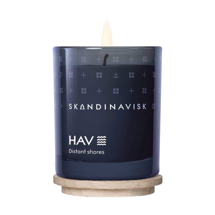 Hav duftlys med låg, 65 g Skandinavisk