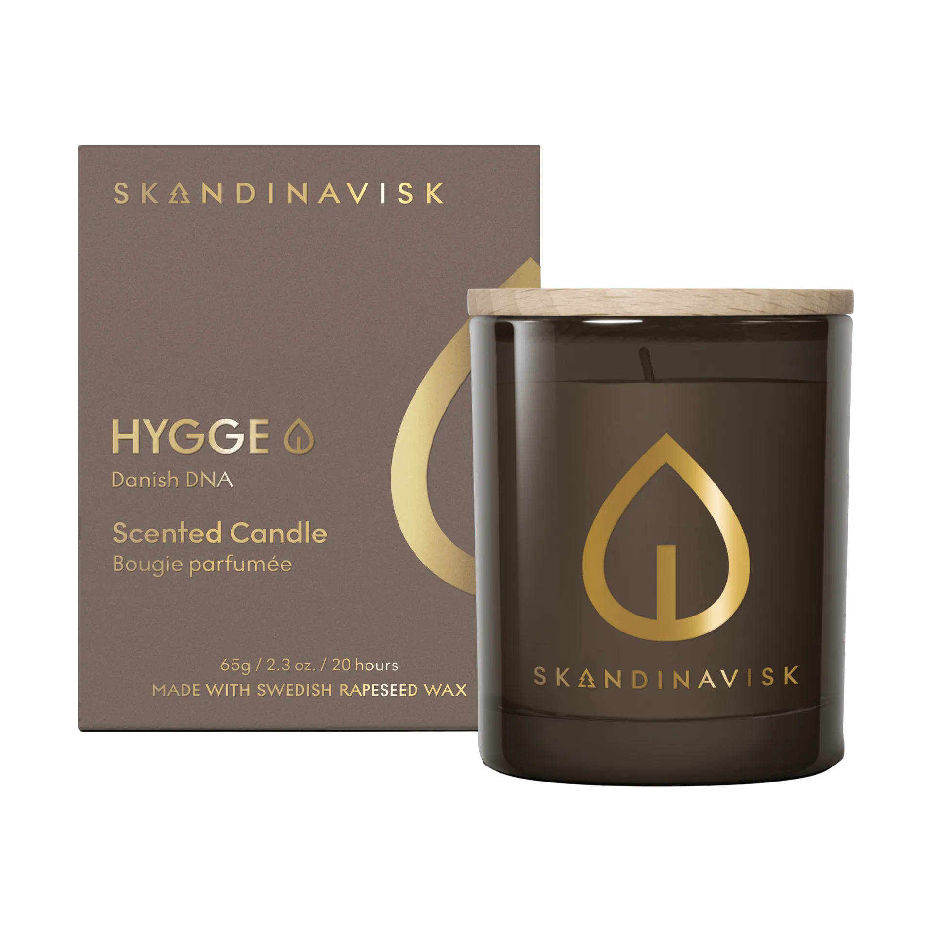 Hygge Gold Symbol duftlys, 65 g Skandinavisk
