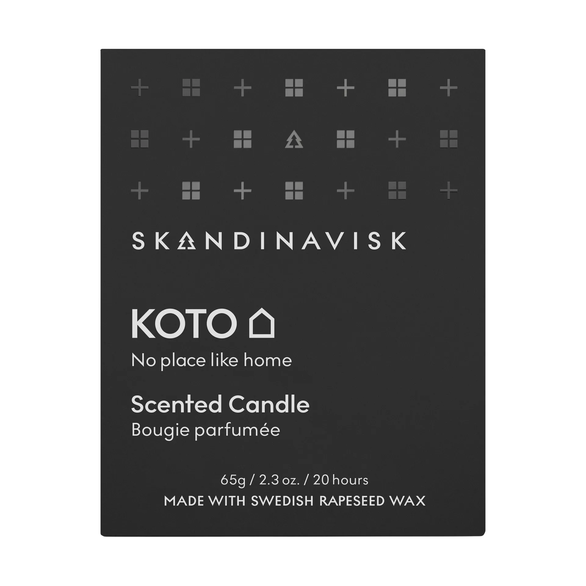 Koto duftlys med låg, 65 g Skandinavisk