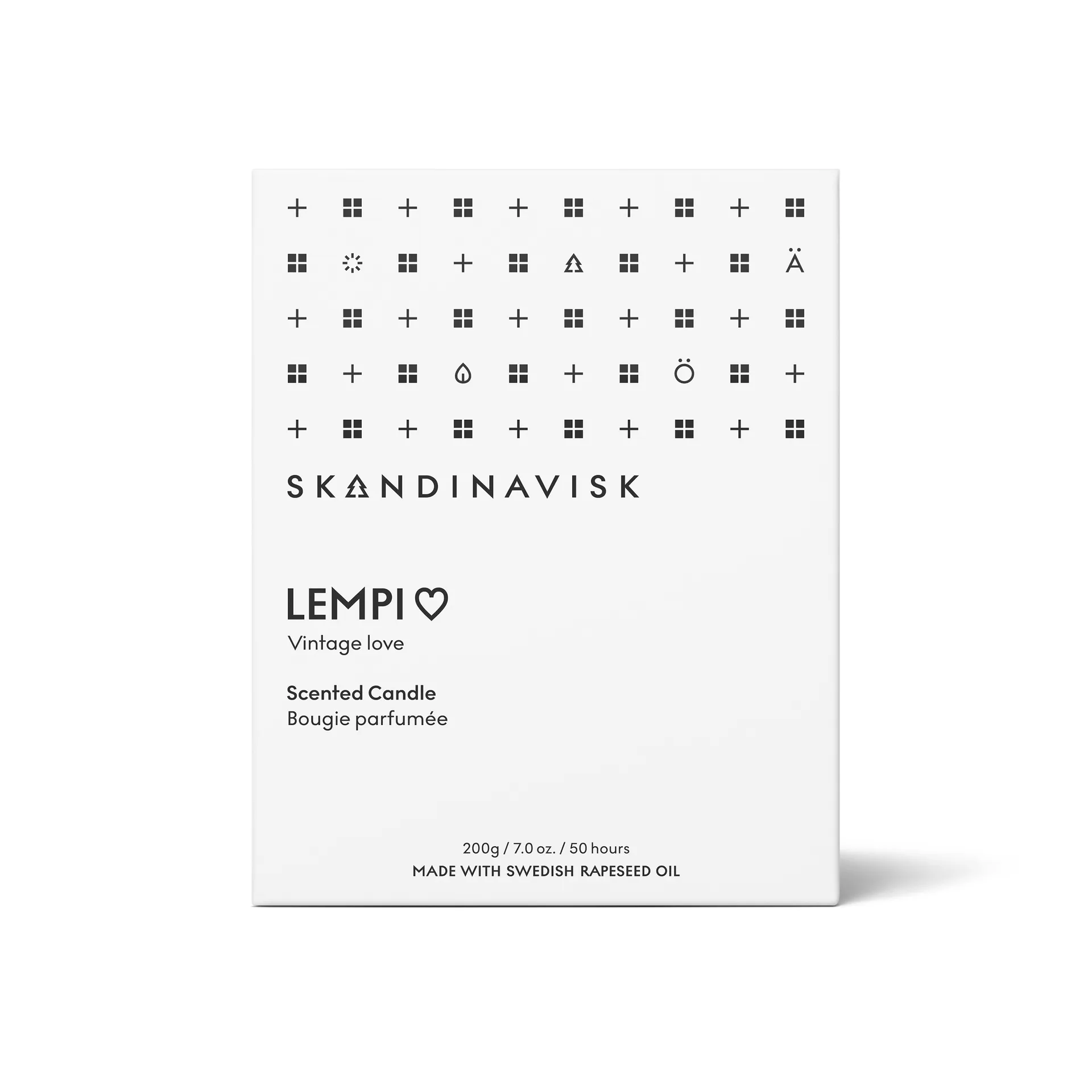 Lempi duftlys med låg, 200 g Skandinavisk