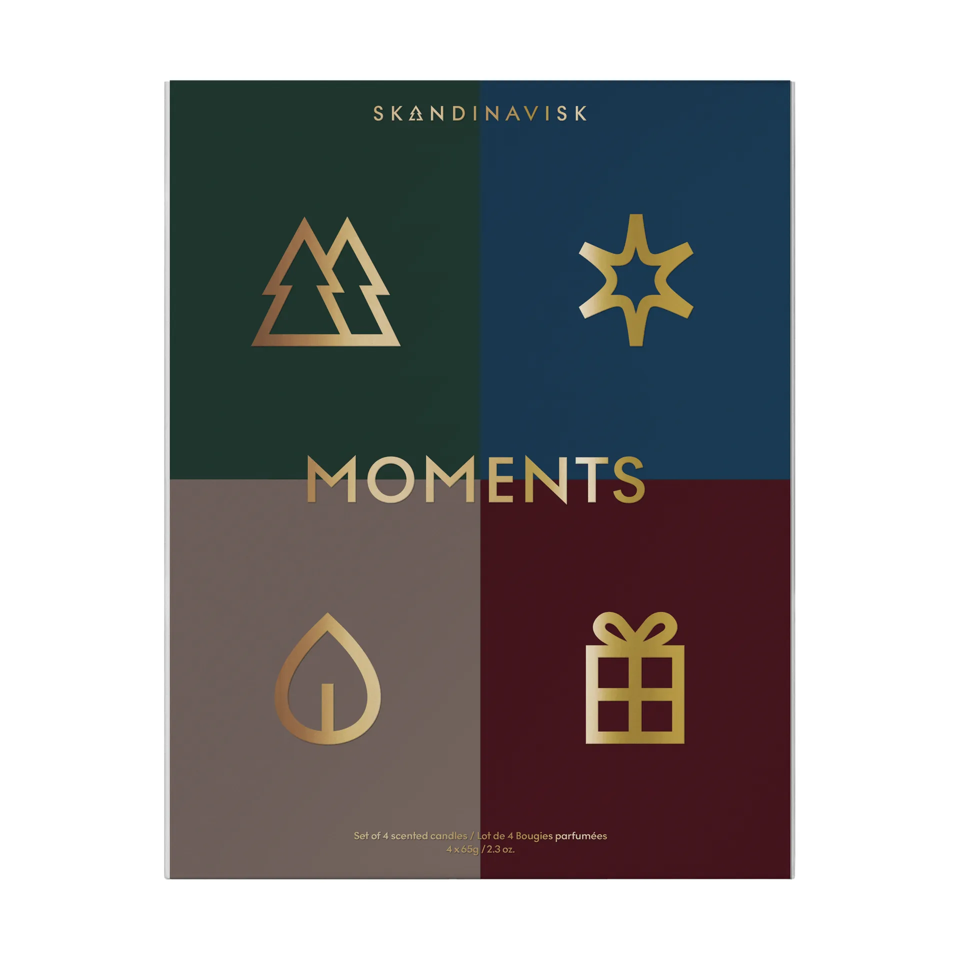 Moments duftlys gavesæt 4 dele, 65 g Skandinavisk