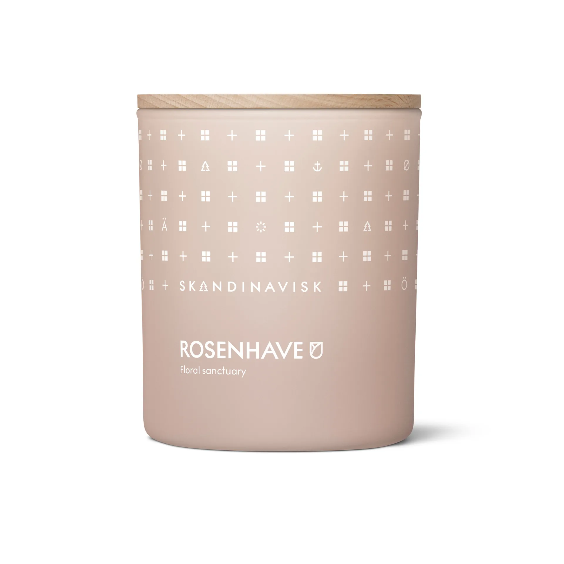Rosenhave duftlys med låg, 200 g Skandinavisk
