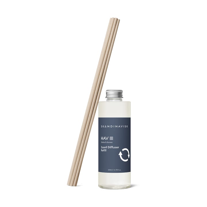 Skandinavisk refill til duftpinde 200 ml - Hav - Skandinavisk