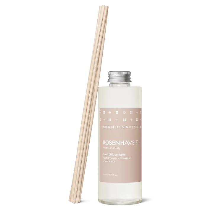 Skandinavisk refill til duftpinde 200 ml - Rosenhave - Skandinavisk