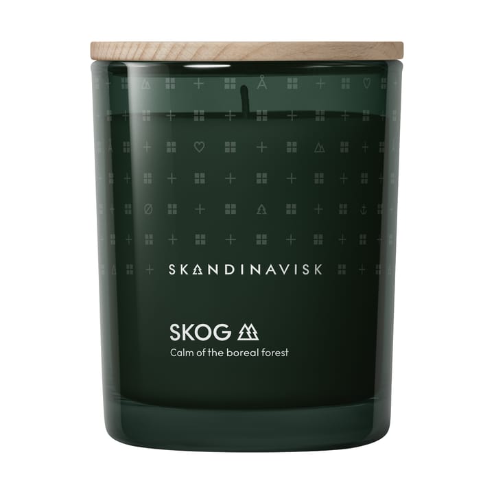 Skog duftlys med låg - 200 g - Skandinavisk