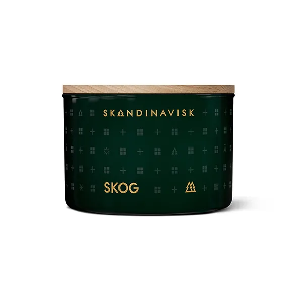 Skog duftlys med låg, 90 g Skandinavisk