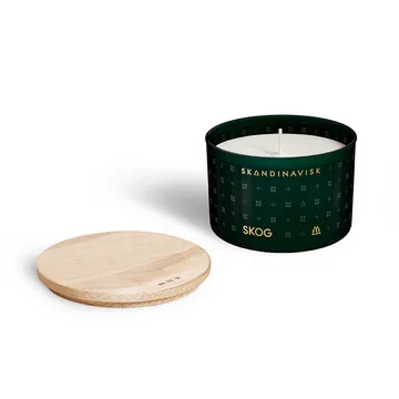 Skog duftlys med låg - 90 g - Skandinavisk