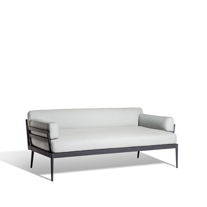 Anholt sofa - Sunbrella Natté Grey Storm-mørkegrå aluminiumsramme - Skargaarden