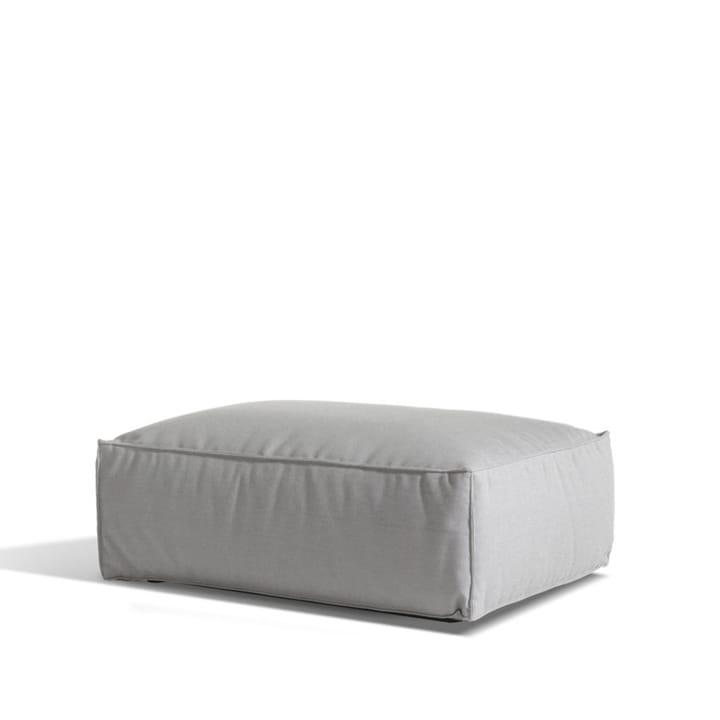 Asker modulsofa - Sunbrella Sling light grey, fodskammel - Skargaarden